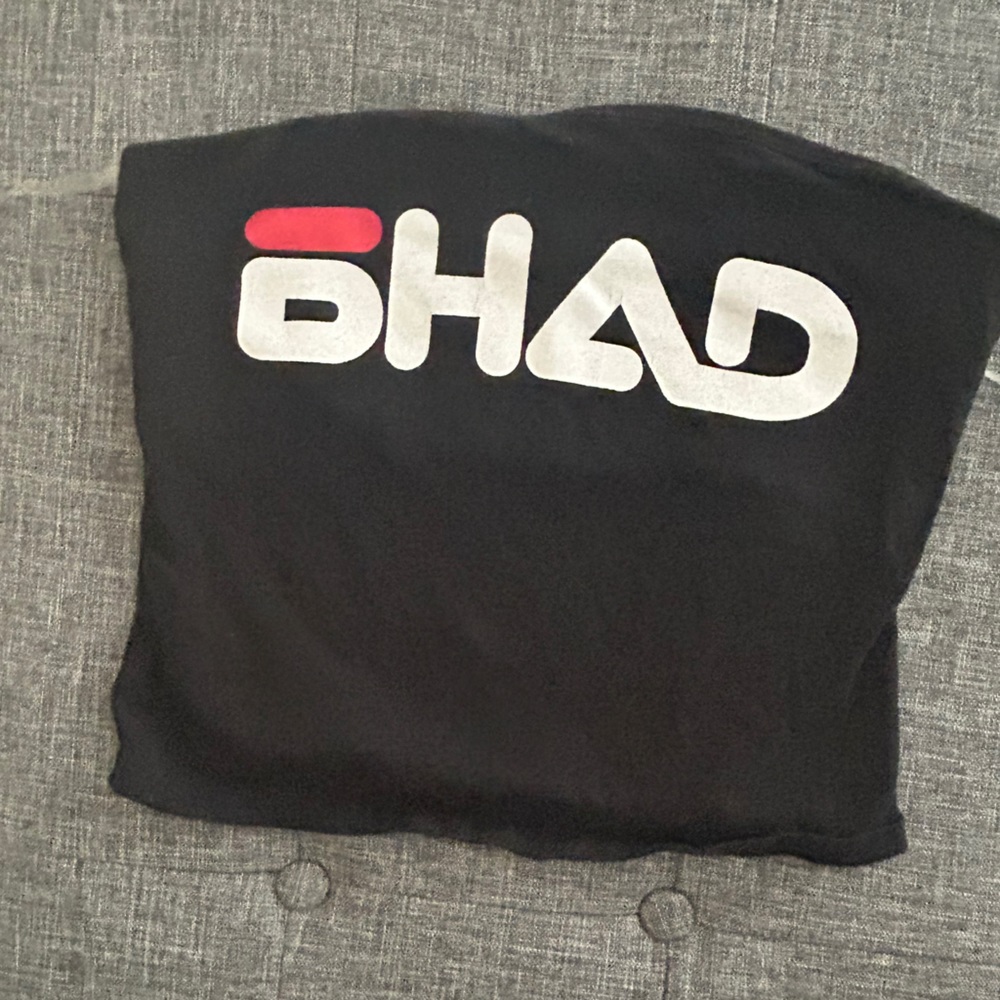 Bhad Bhabie FILA-Inspired Black Tube Top